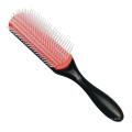 9-Row Cushion Nylon Bristle Styling Brush for Separating, Defining Curls, Blow-Drying